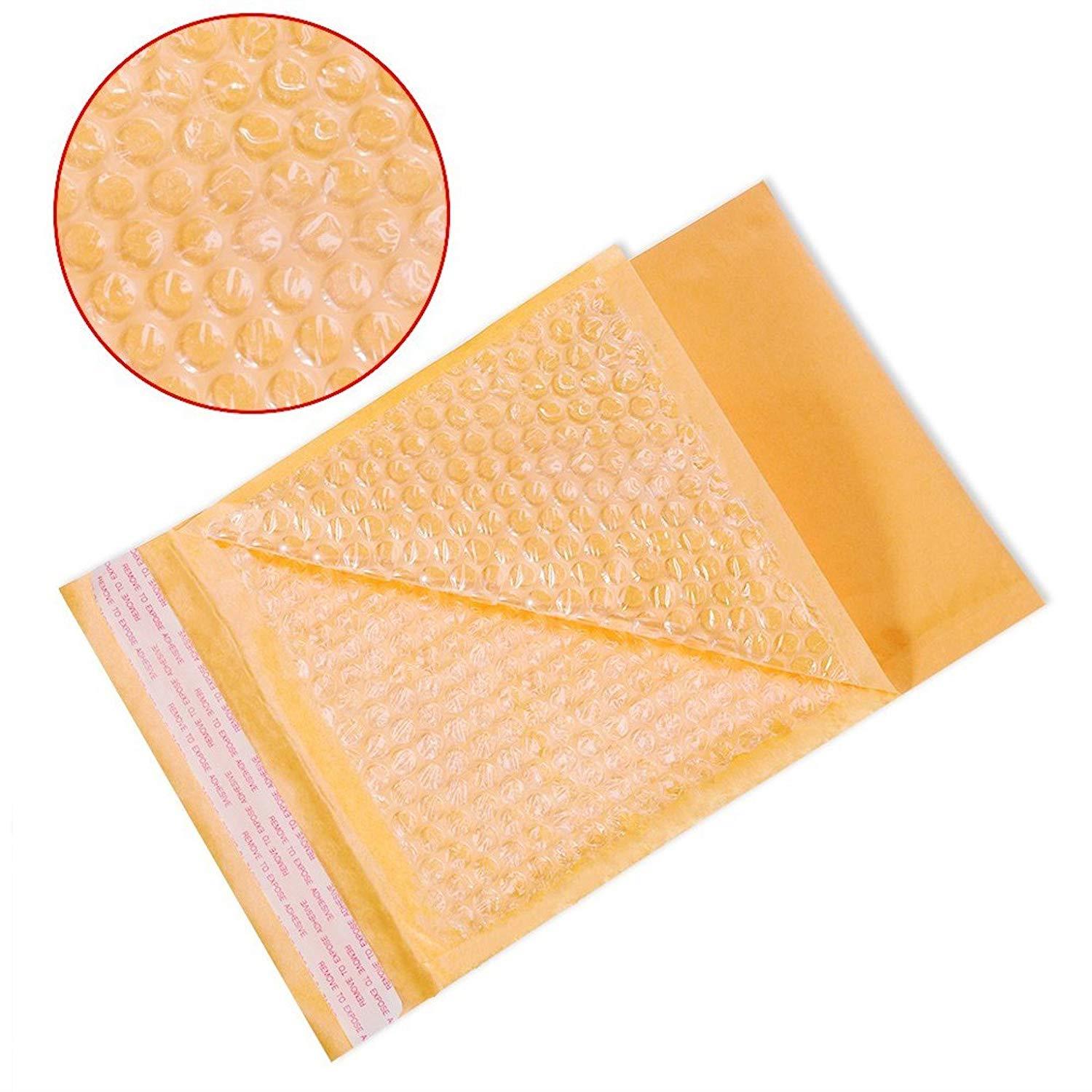 Sales4Less #000 4X8 Kraft Bubble Mailers Padded Shipping Envelopes Self Seal Pack of 25