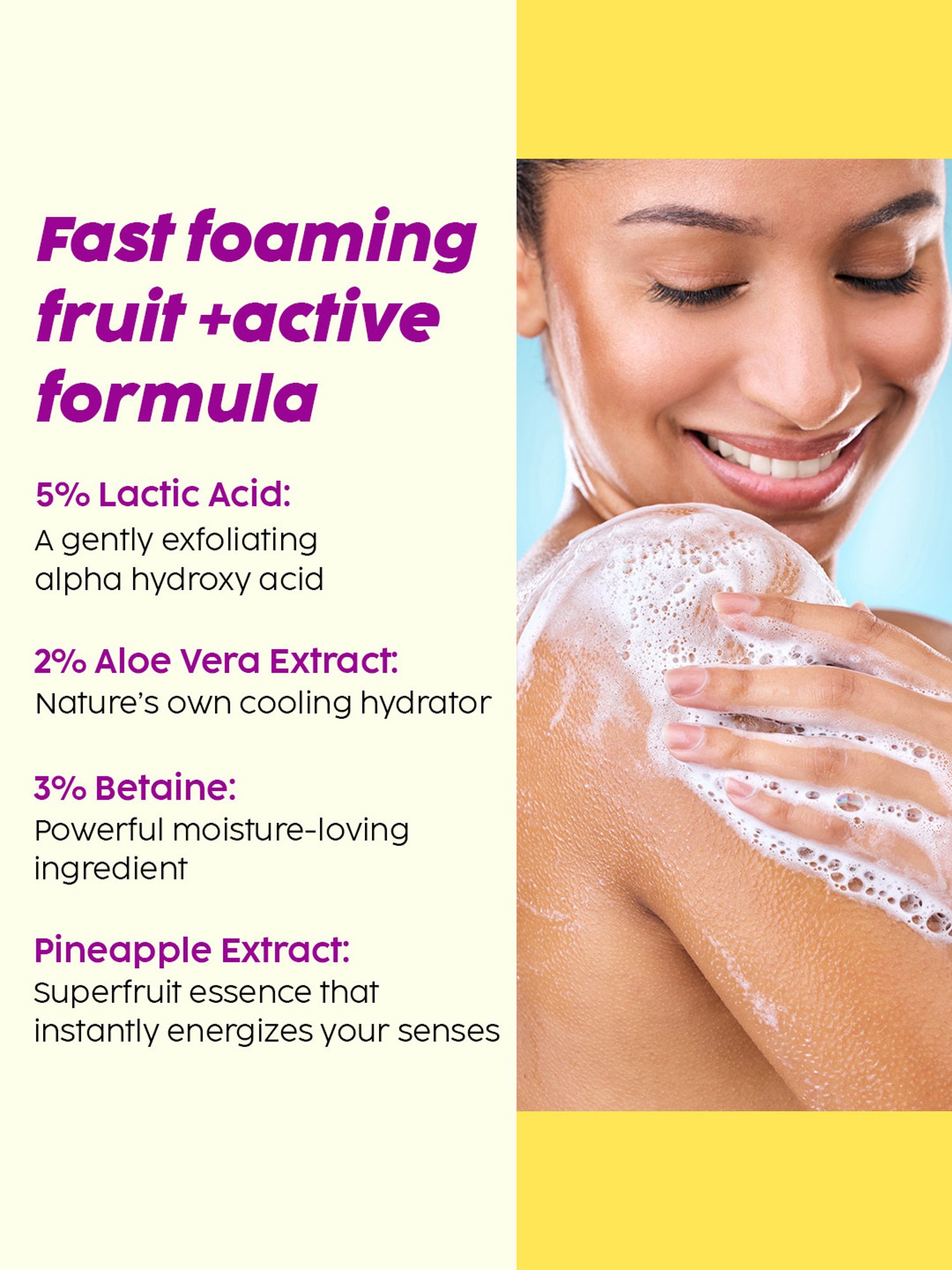 PLIX THE PLANT FIX Pineapple Smooth Skin Juicy Body Wash - 236 ml