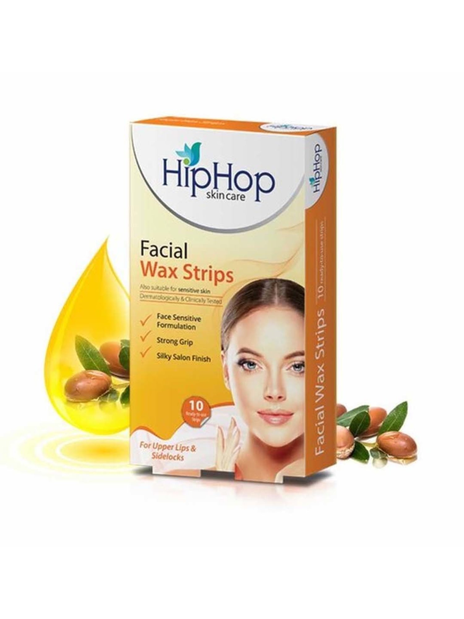 HipHop Skincare Facial Wax Strips - 10 Strips