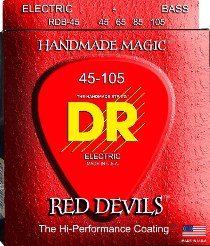 DR Red Devils - Coated - Medium - Bass Guitar Strings