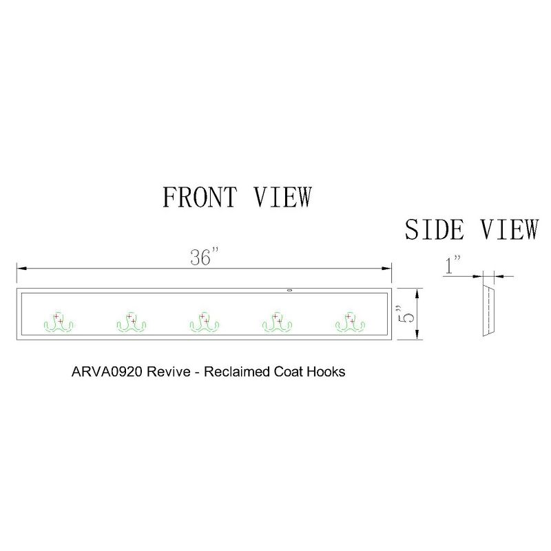 Santa Fe Hall Tree Brown - Linon