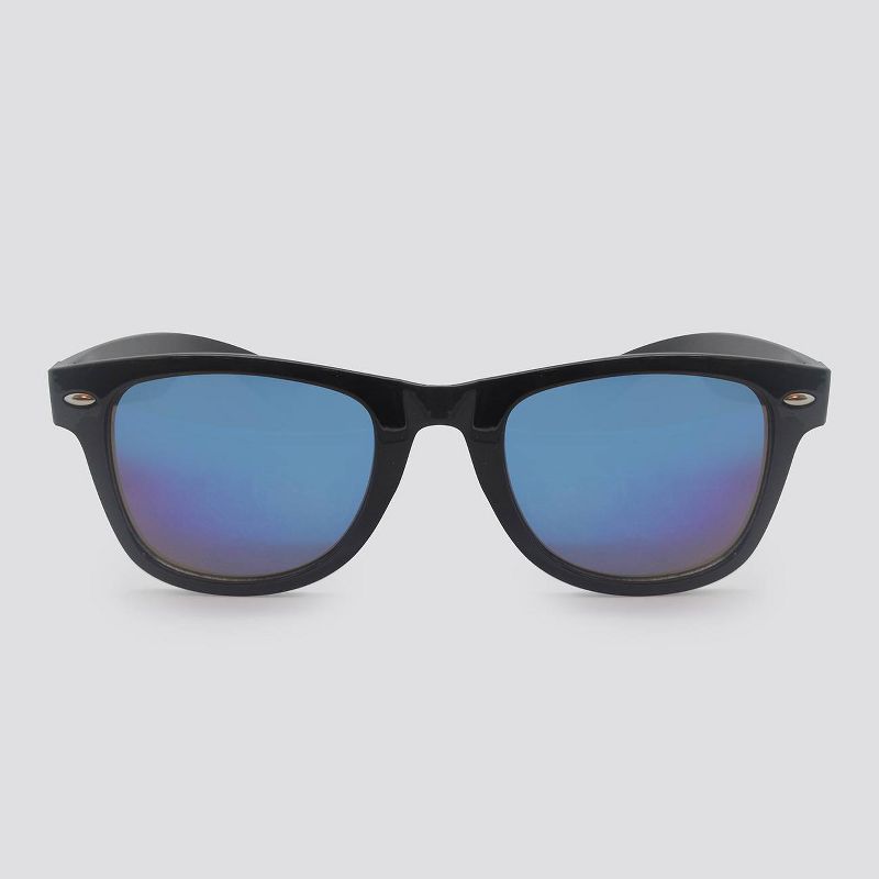 Women's Surfer Shade Plastic Silhouette Sunglasses - Wild Fable™ Black