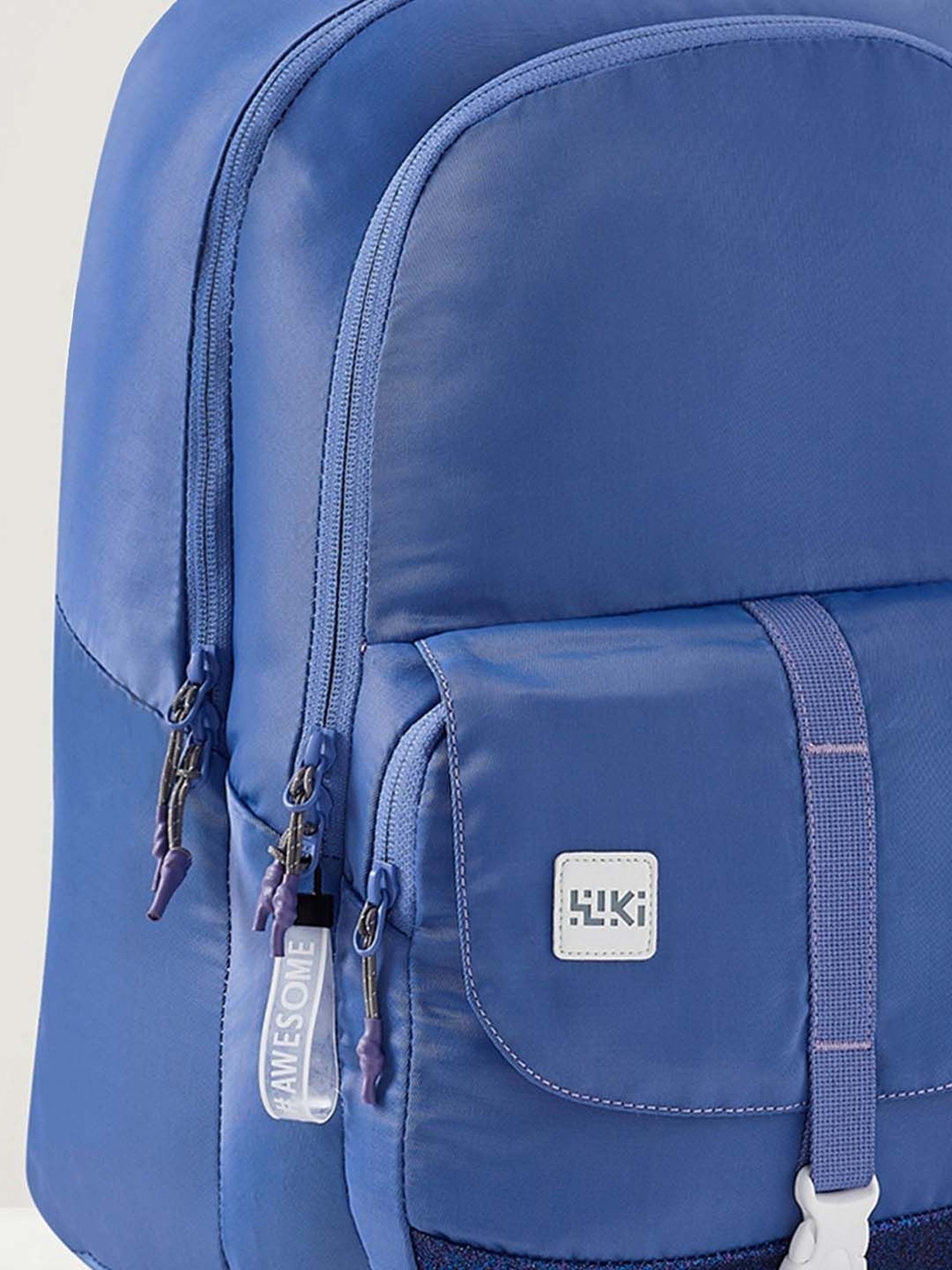 Wiki Back to School Pack Plus Purple Polyester Solid Backpack - 22 Ltrs