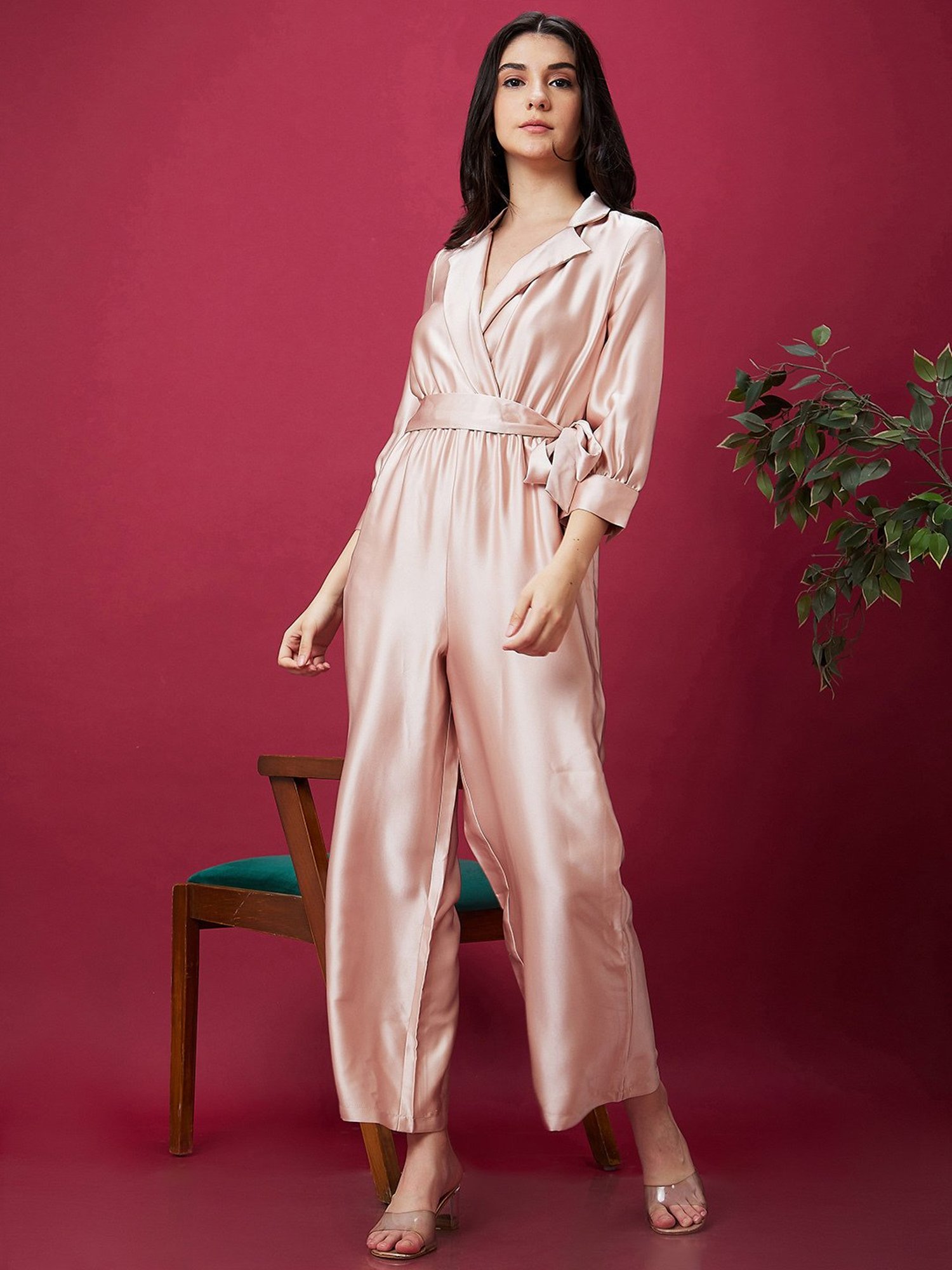 Globus Beige Maxi Jumpsuit