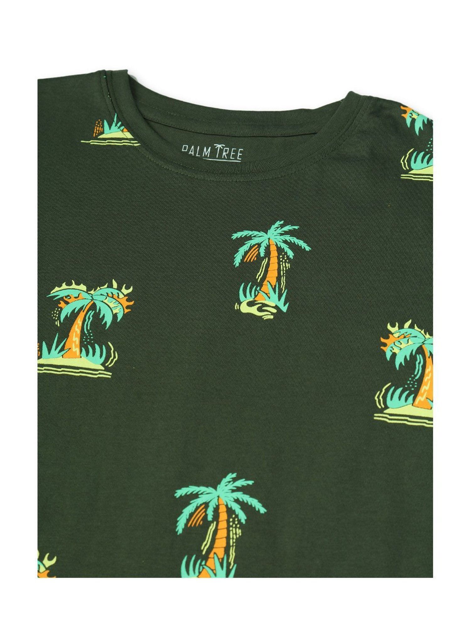 Palm Tree Kids Sage Green Printed Vest