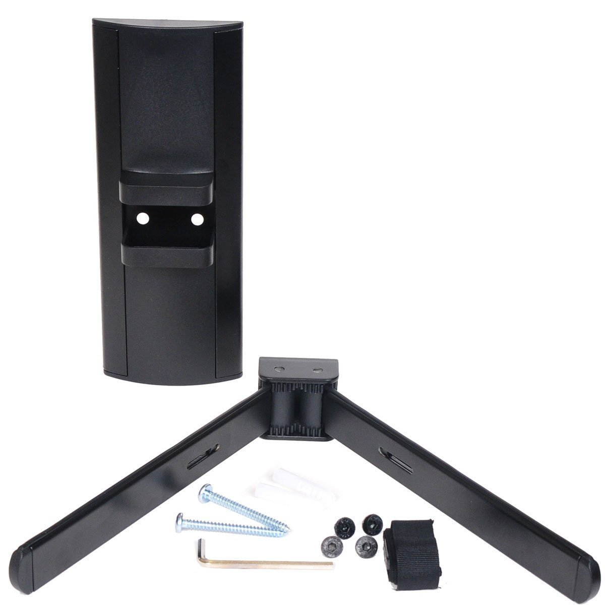 VideoSecu Universal Wall Mount Adjustable Shelf Bracket for DVD Player/ DVR/ Game Console/ VCR/ VCD/ DDS Receiver/ Blu-Ray/ Cable Box or other TV Audio Components Stand under LED LCD Plasma 1XU