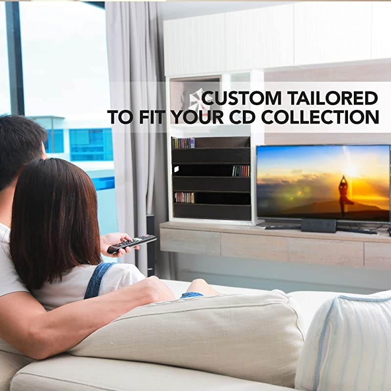 Storage Box with Powerful Magnetic Opening - Tray Holds 40 Cases for Media Shelf Storage and Organization