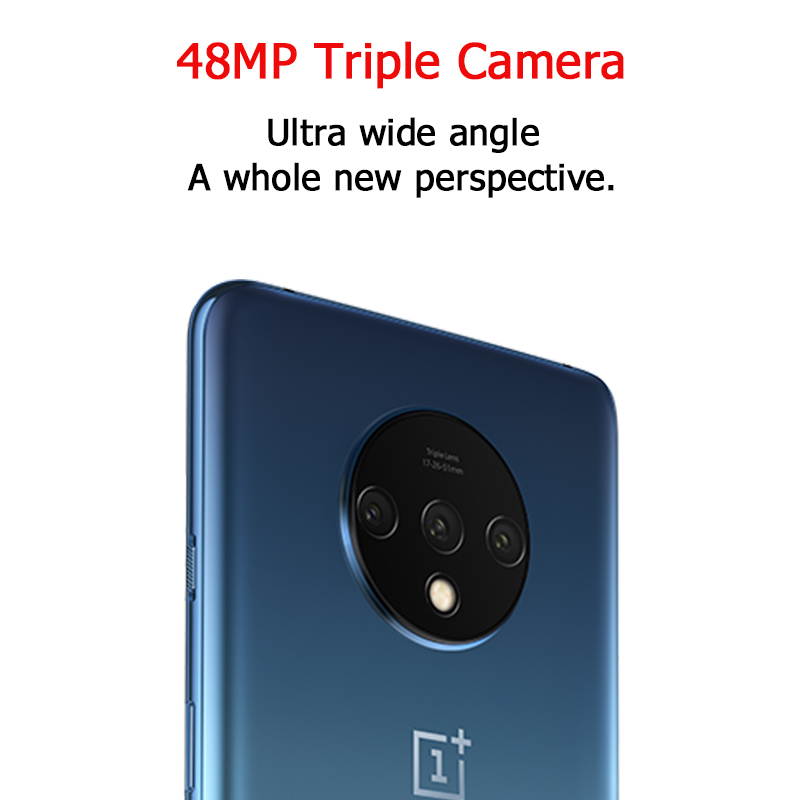 Original Global Version OnePlus 7T Global ROM 8GB 128GB Snapdragon 855 Plus 6.55 Inch 90Hz Display 48MP Triple Cam NFC Smartphone Factory Unlocked