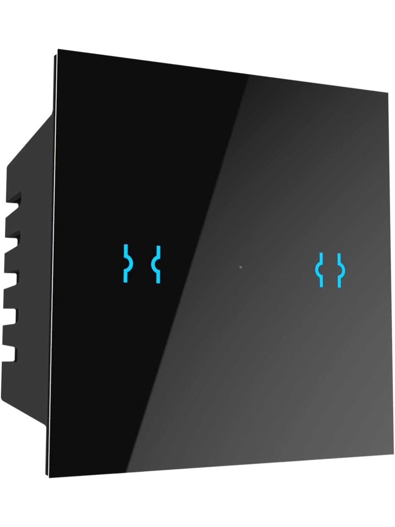 Teqooz Smart Wi-Fi plus Bluetooth Touch Switch (Black)