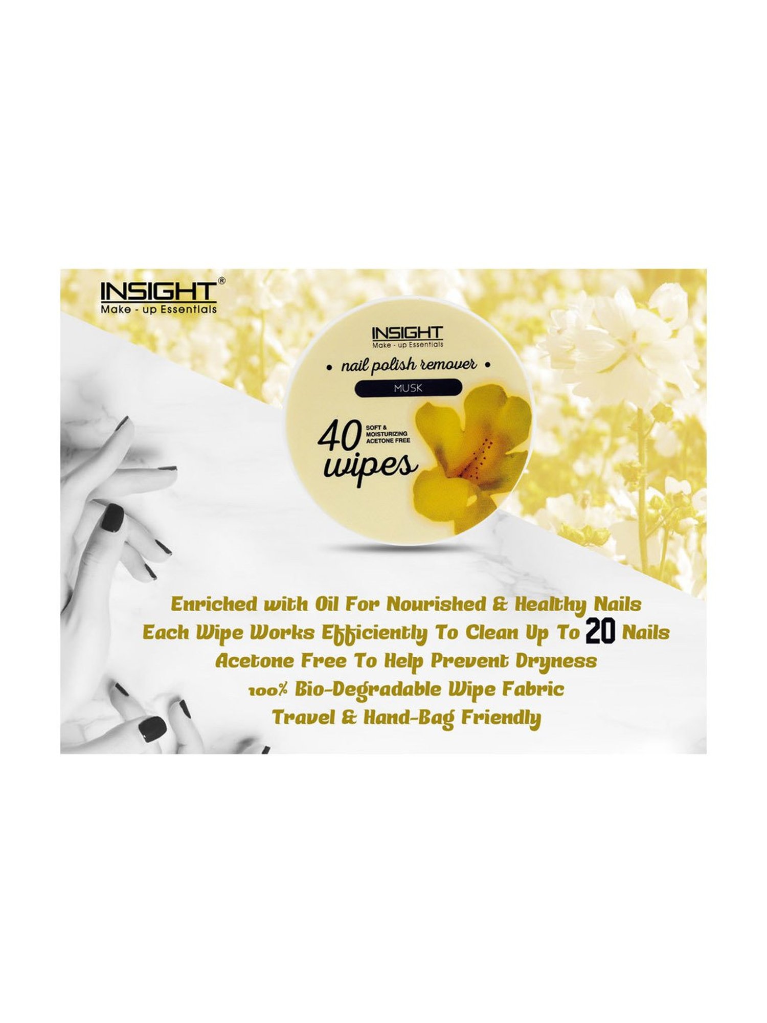 GLAM Nail Wipes Lavender Fragrance - 36 Wipes