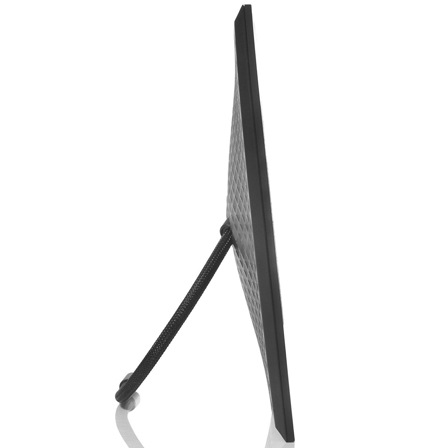 NIX Lux 13.3 inch Hi-Res Digital Photo & HD Video Frame with Motion Sensor - Wood (X13B) - Free 8GB USB Stick