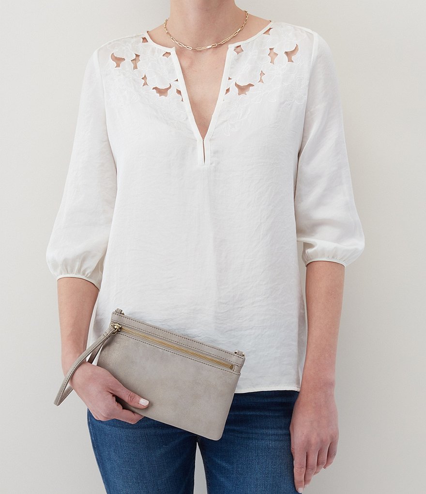 Michael Kors Zebra Signature Jet Set Double Zip Wristlet