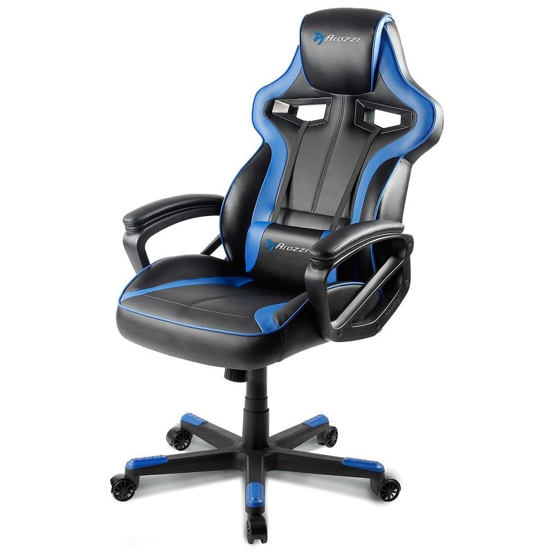 Arozzi Milano Enhanced Gaming Chair, Blue (MILANO-BL)