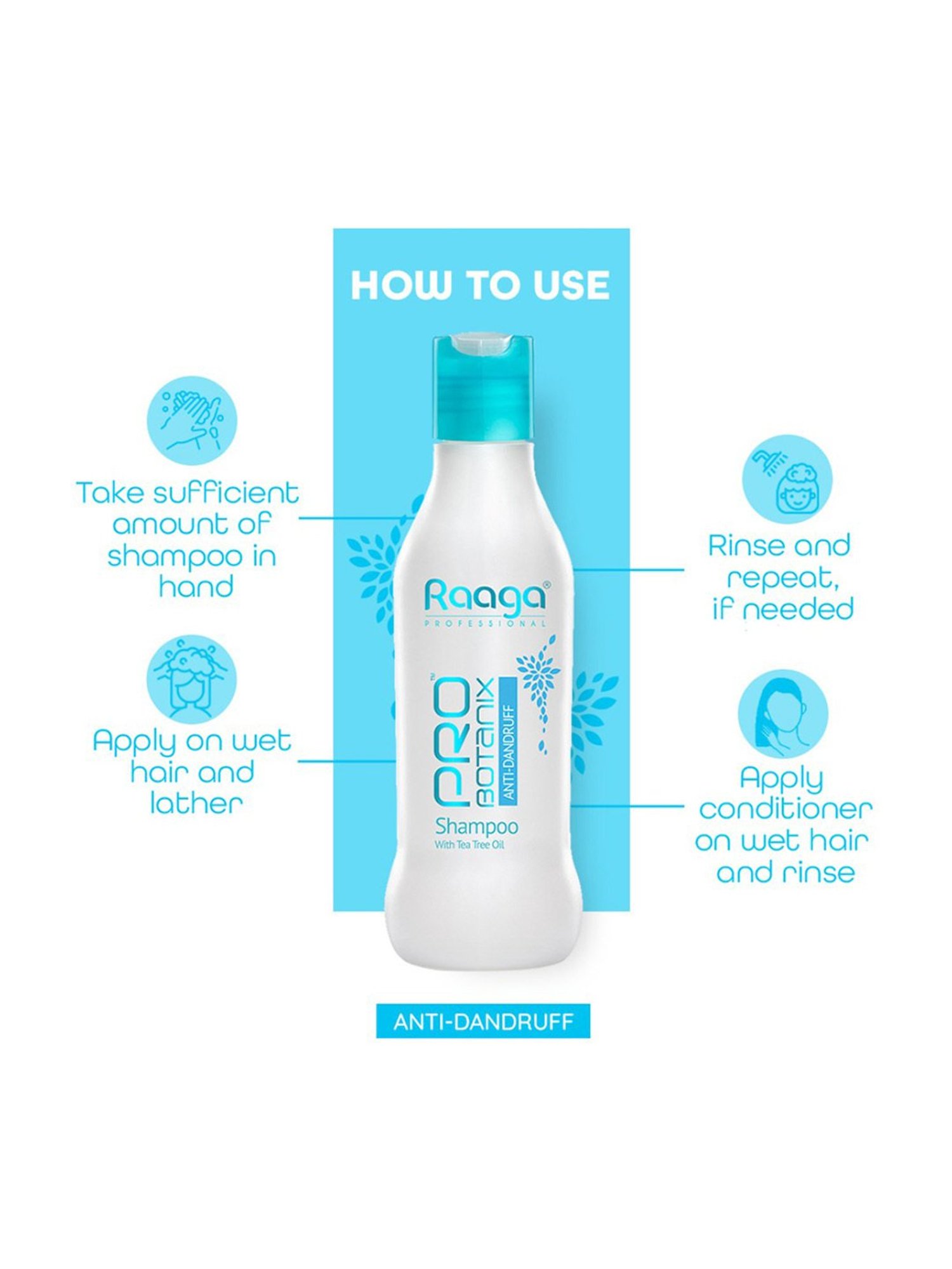 Raaga Professional Pro Botanix Anti-Dandruff Shampoo - 200 ml