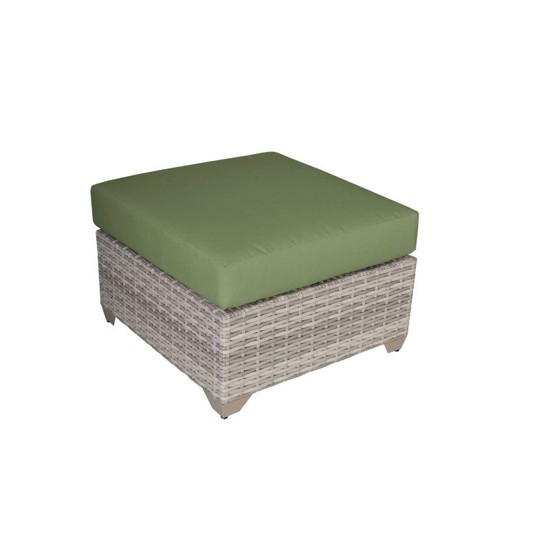 Fairmont 8pc Patio Sectional Seating Set with Club Chairs & Cushions - Cilantro - TK Classics