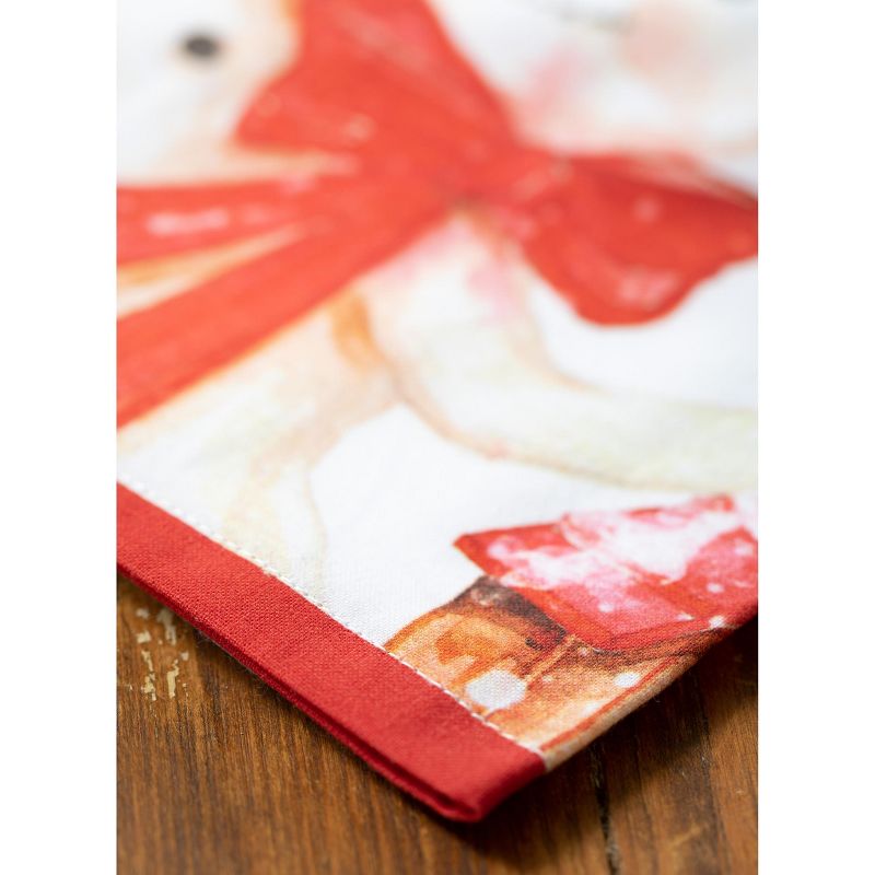 Lakeside Oven Mitt and Kitchen Towel Turkey Motif Hot Dish Handling Set - 2 Pieces