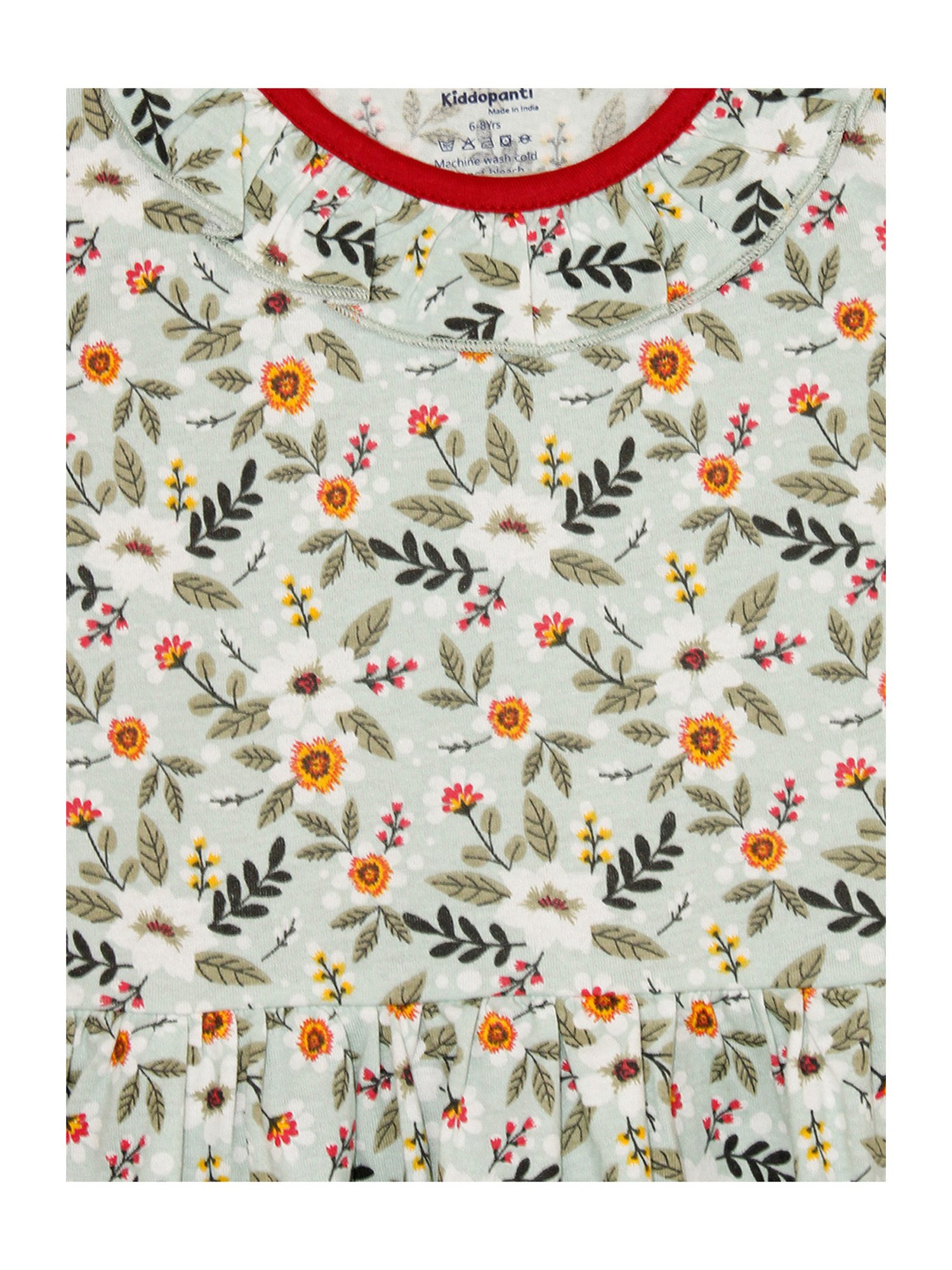 Kiddopanti Kids Multicolor Printed Dress (Pack Of 2)