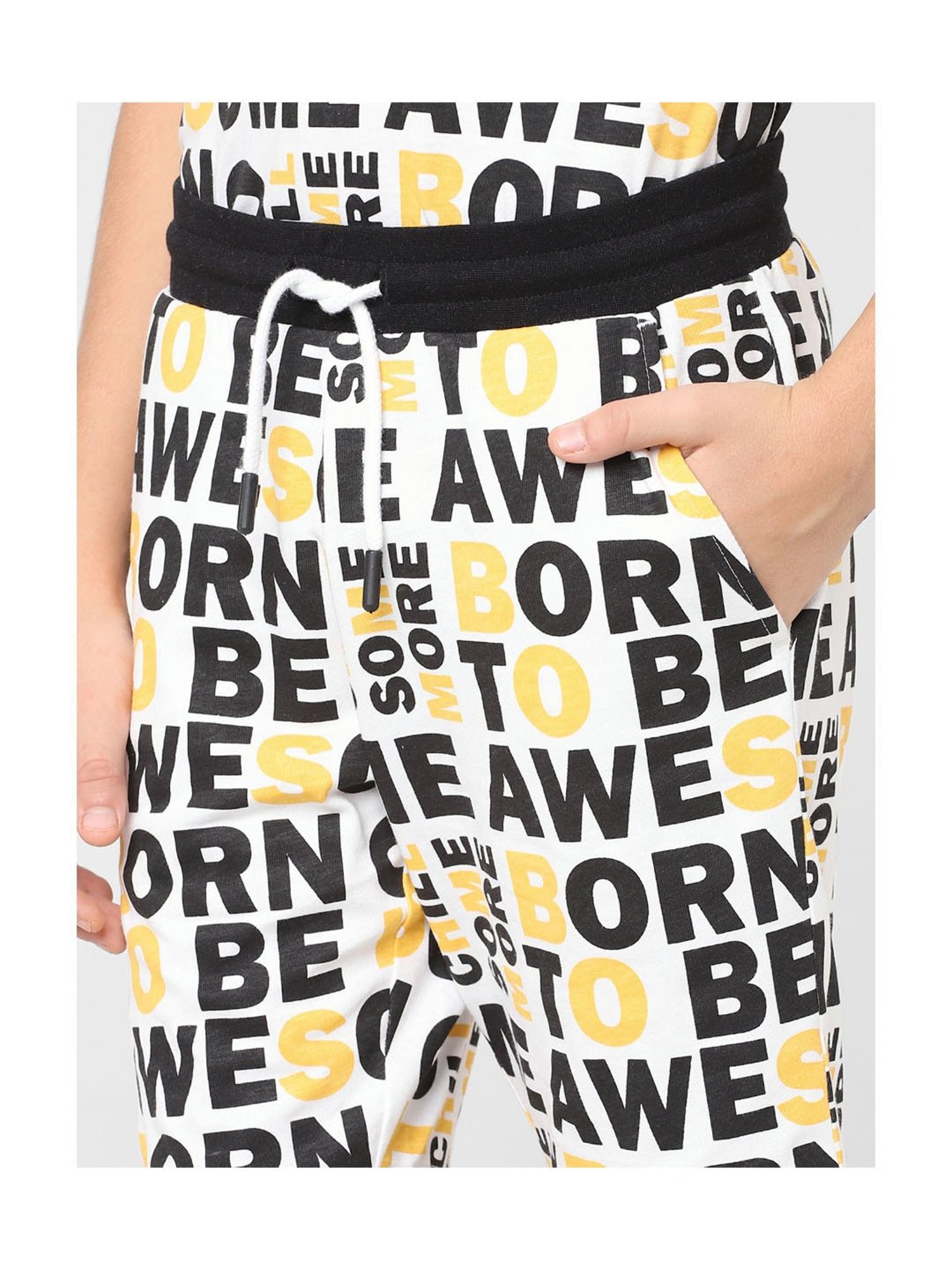 Jack & Jones Junior White Printed Shorts