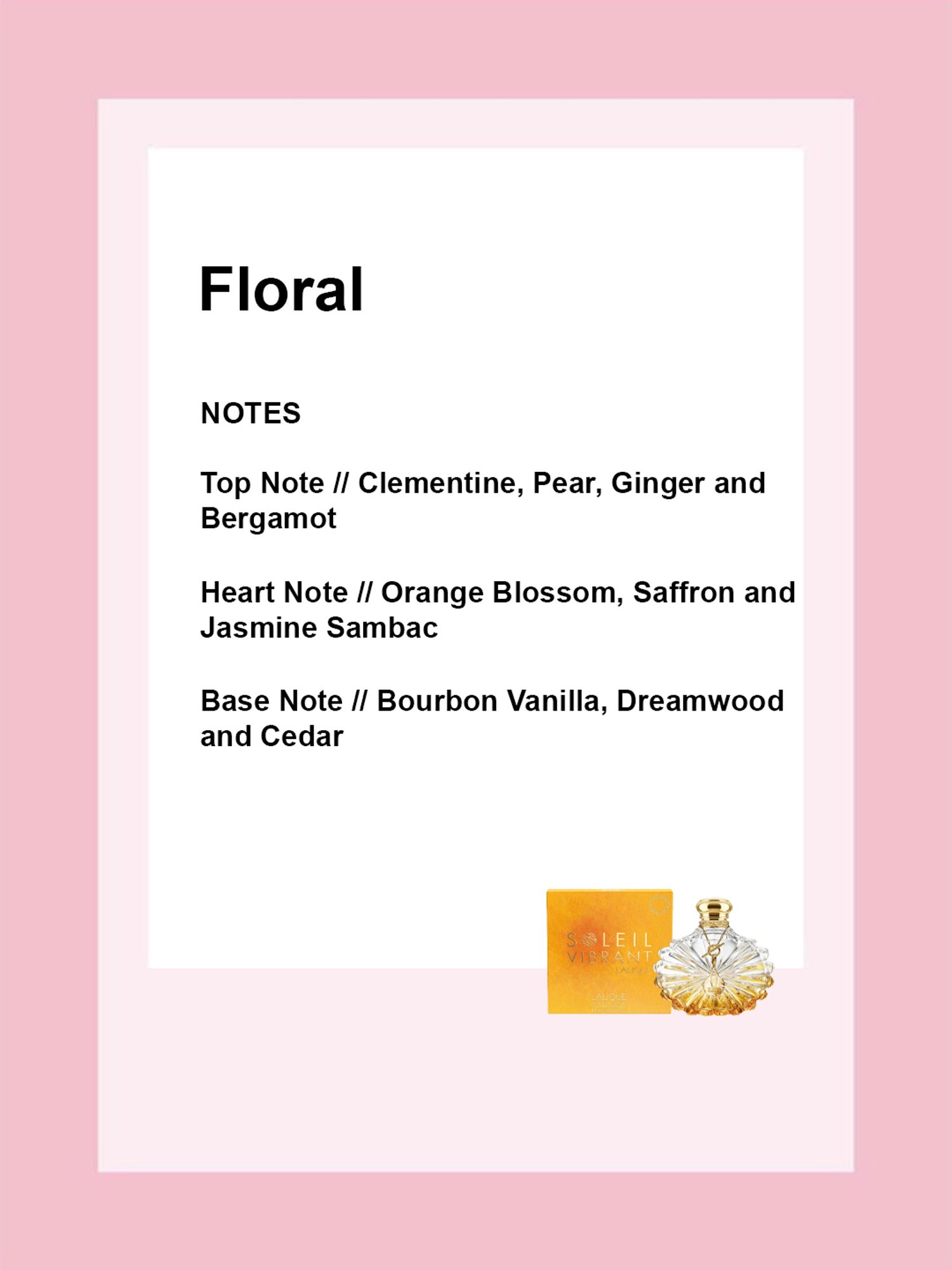 LALIQUE Soleil Vibrant Eau de Parfum for Women - 100 ml