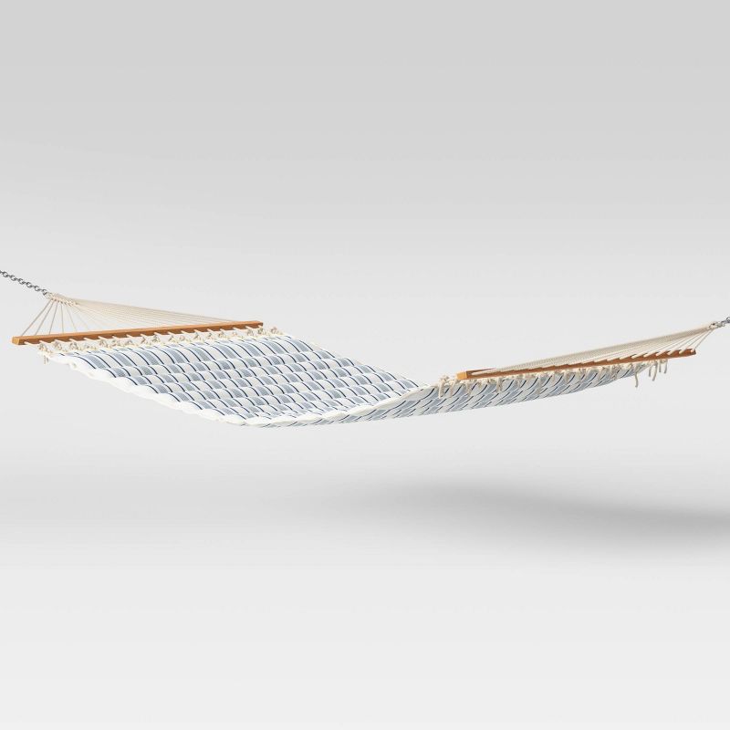 Pillowtop Hammock with Spreader Bar Navy Stripe - Threshold™