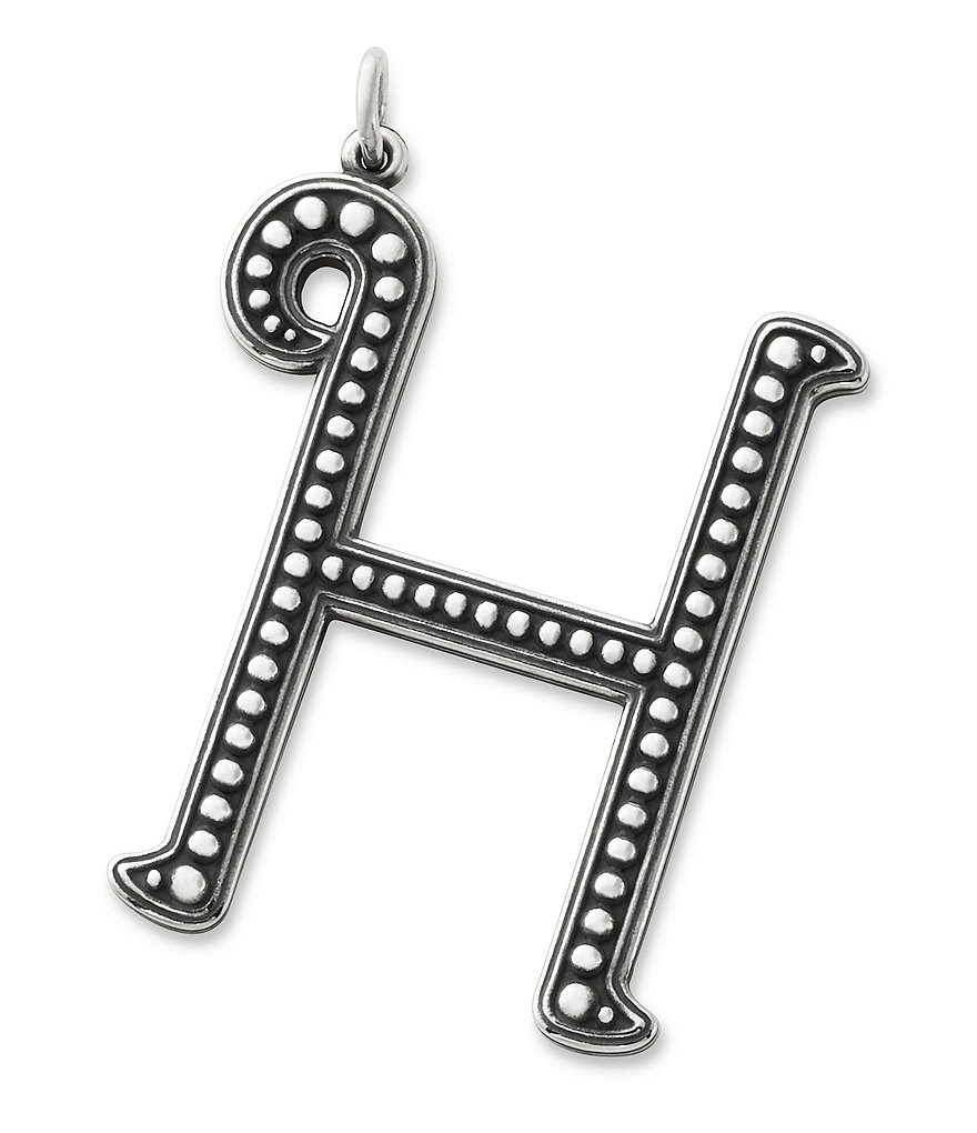 James Avery Beaded Initial Pendant Charm
