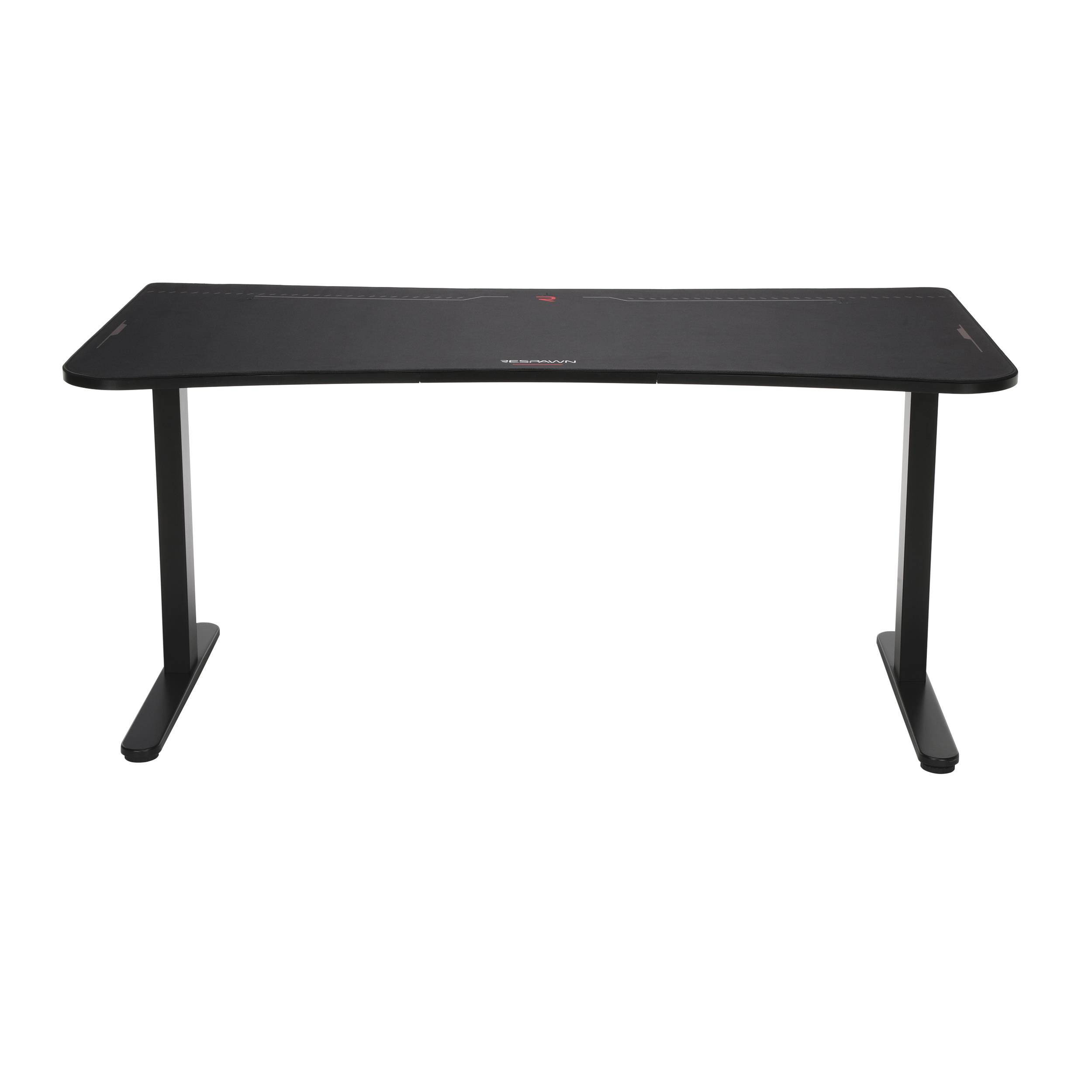 RESPAWN 63" Gaming Table with Gaming Mouse Pad, Gaming Computer Desk, in Black (RSP-1063-BLK)