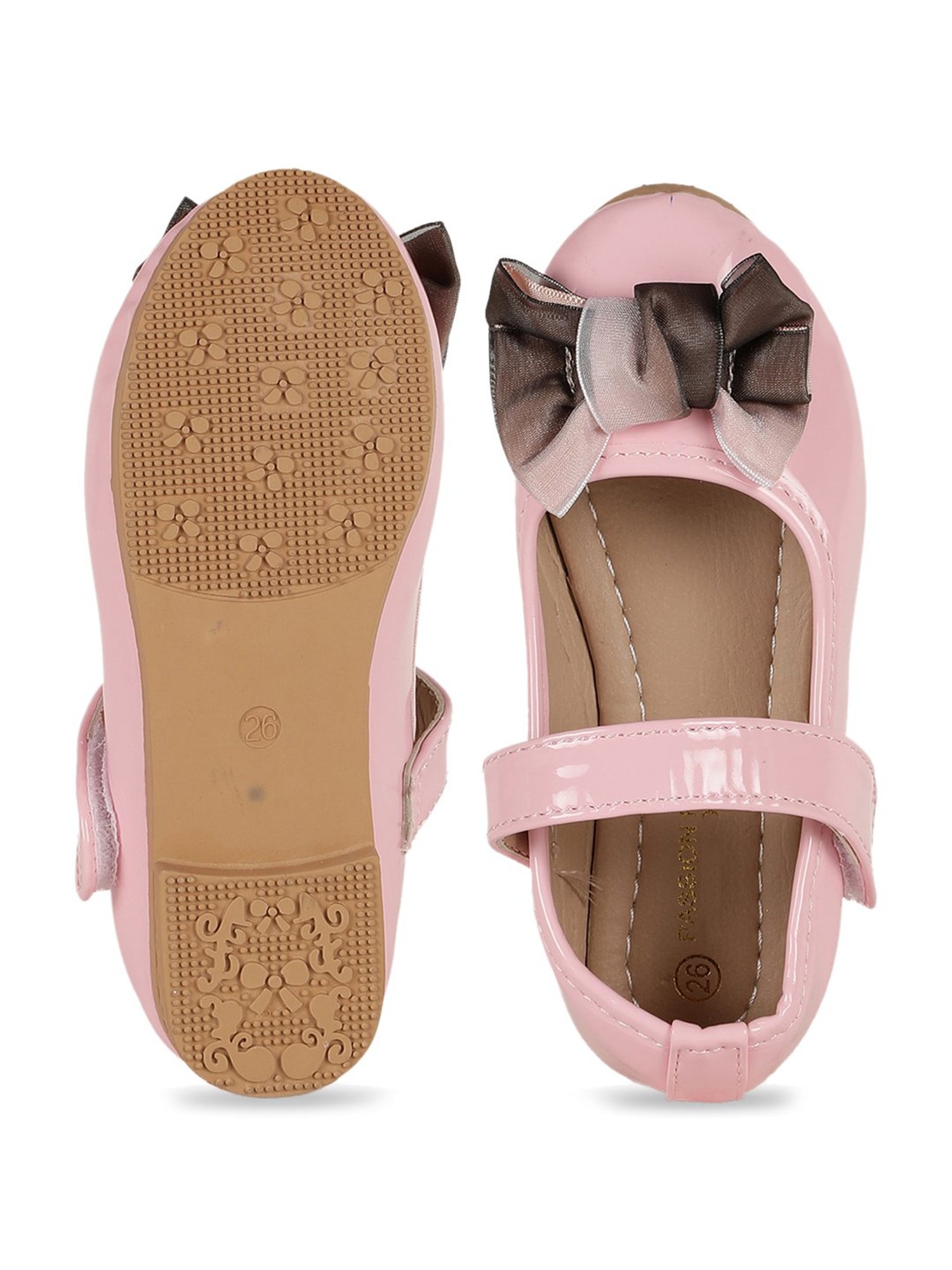 Passion Petals Kids Pink Mary Jane Shoes
