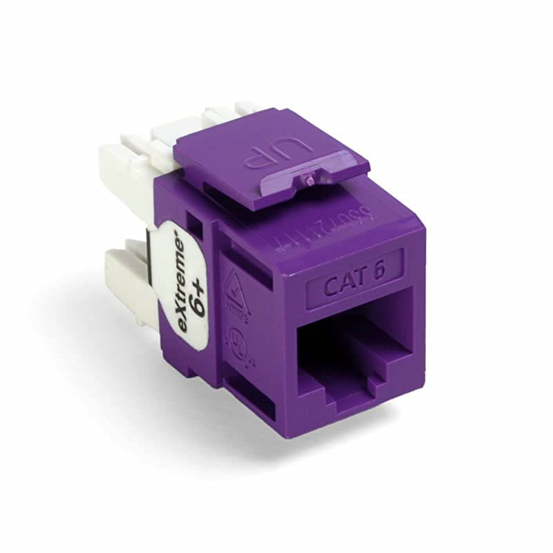 61110RP6 eXtreme 6+ QuickPort Connector CAT 6 Purple