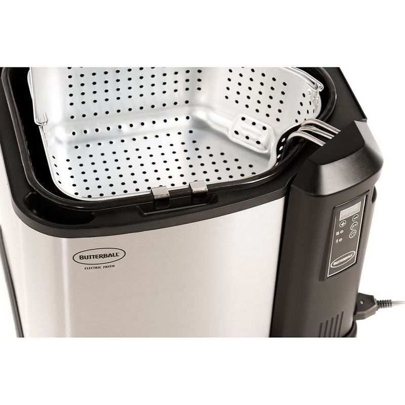 Masterbuilt MB23011518 Butterball XXL Indoor Digital Electric 22-Pound Turkey Fryer With Accessories, Platinum