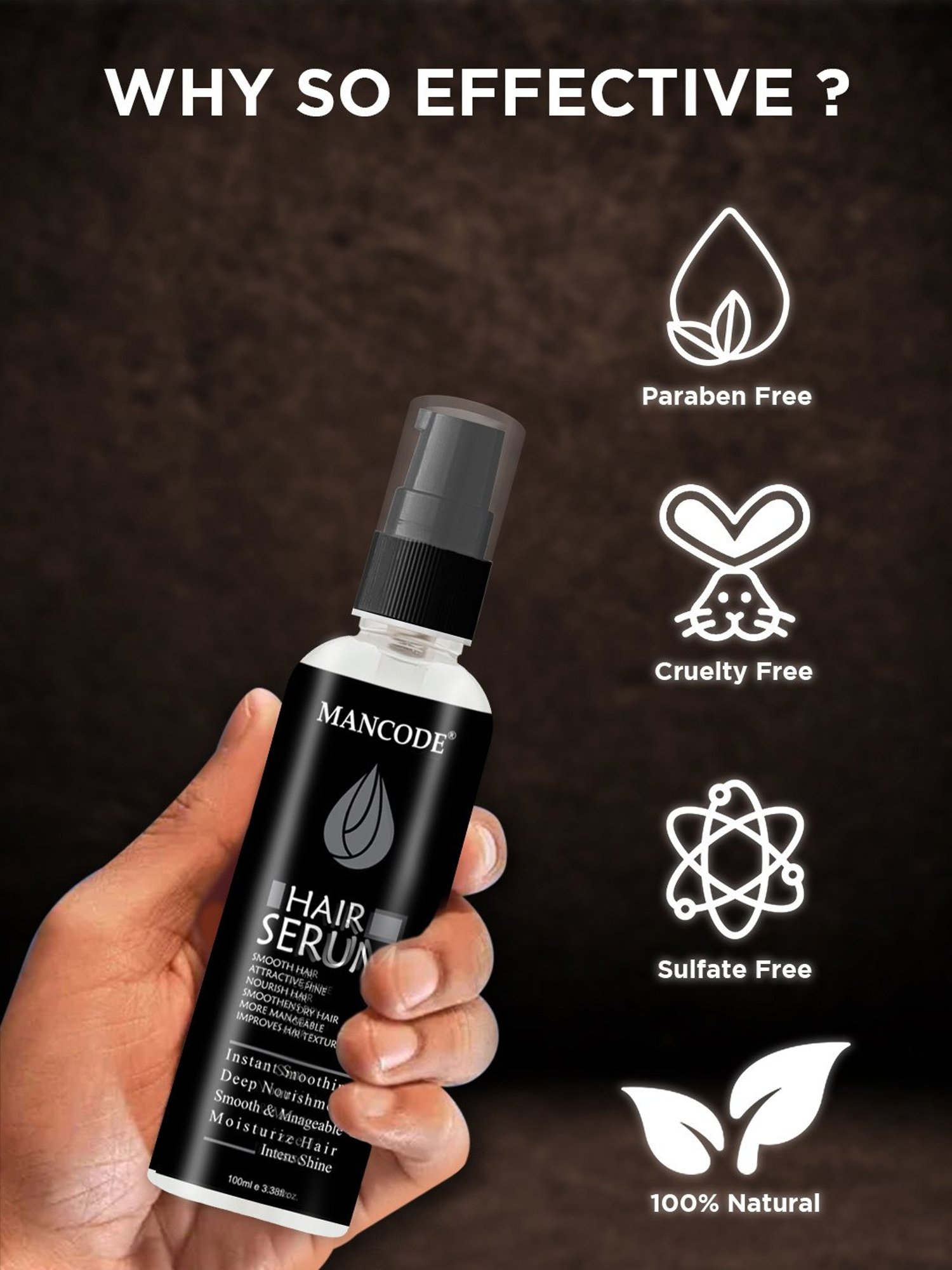 Mancode Hair Serum - 100 ml