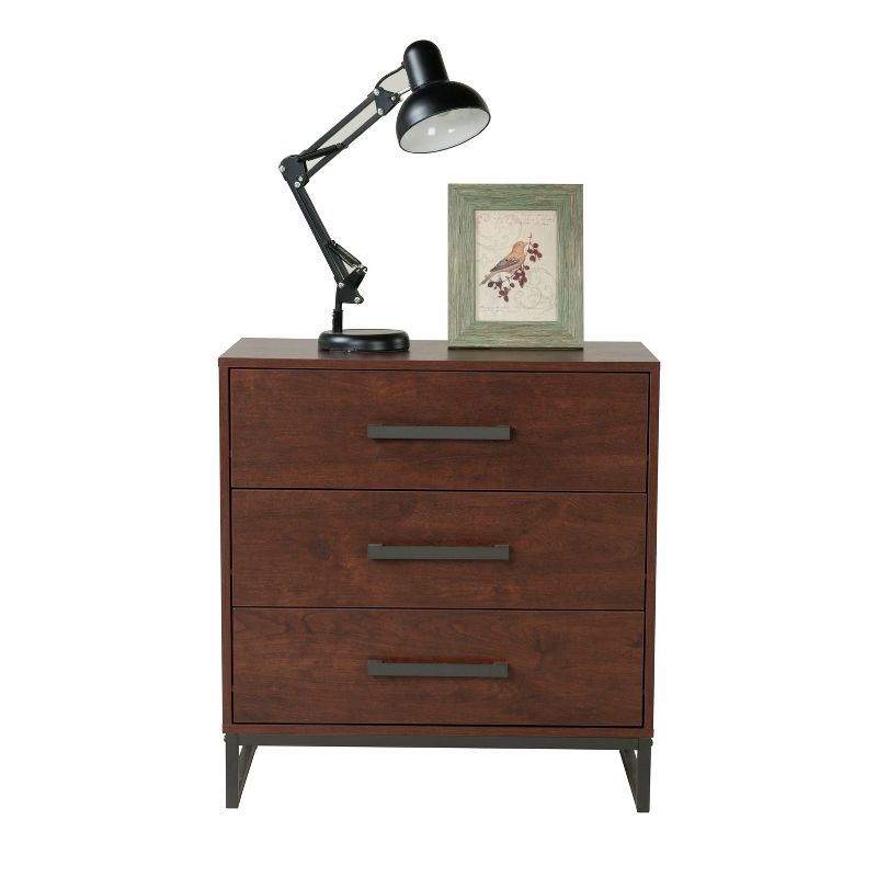 Madison 3 Drawer Chest Reclaimed Cherry - loft607