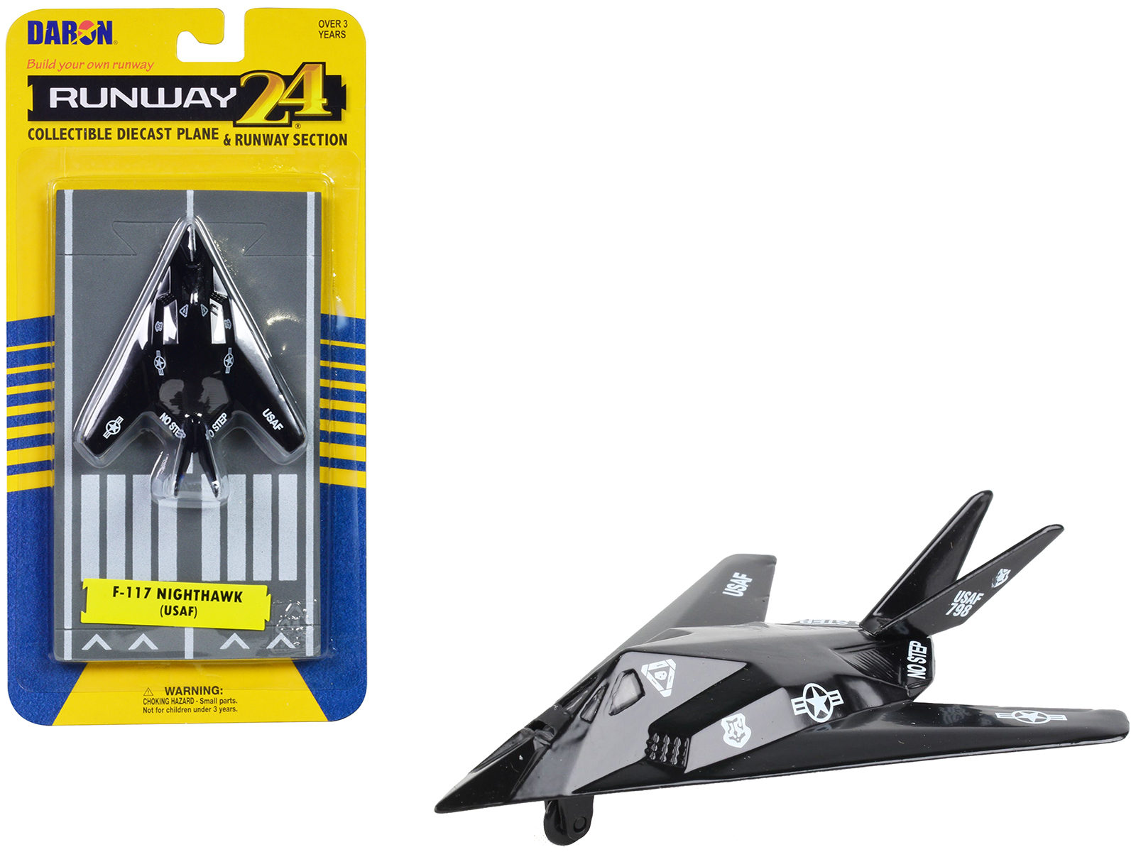 Grumman F-14 Tomcat Fighter Aircraft "VF-32 The Swordsmen" and Section D of USS Enterprise (CVN-65) Aircraft Carrier Display Deck "Legendary F-14 Tomcat" Series 1/200 Diecast Model by Forces of Valor