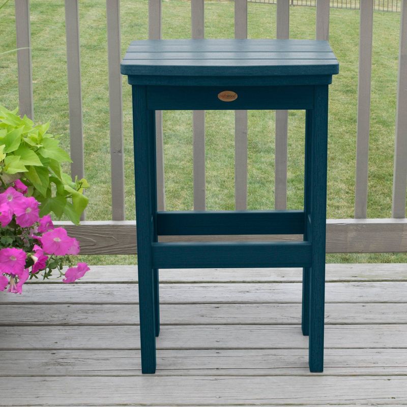 Lehigh Bar Height Patio Stool Nantucket Blue - highwood