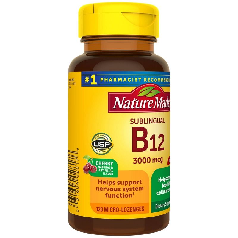 Nature Made Sublingual Vitamin B12 3000 mcg Micro - Lozenges - 120ct