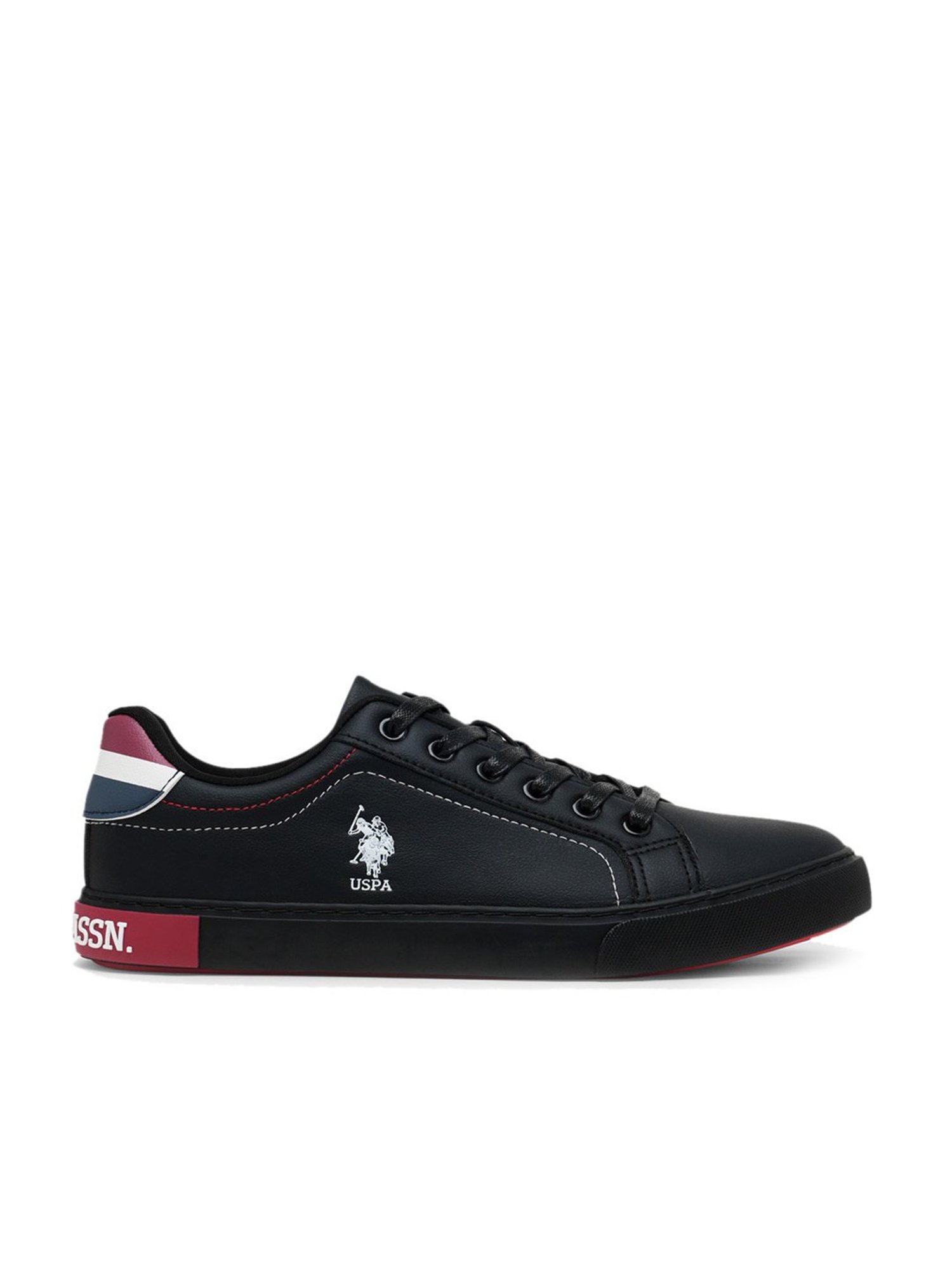 U.S. Polo Assn. Men's ROJAS 2.0 Black Casual Sneakers