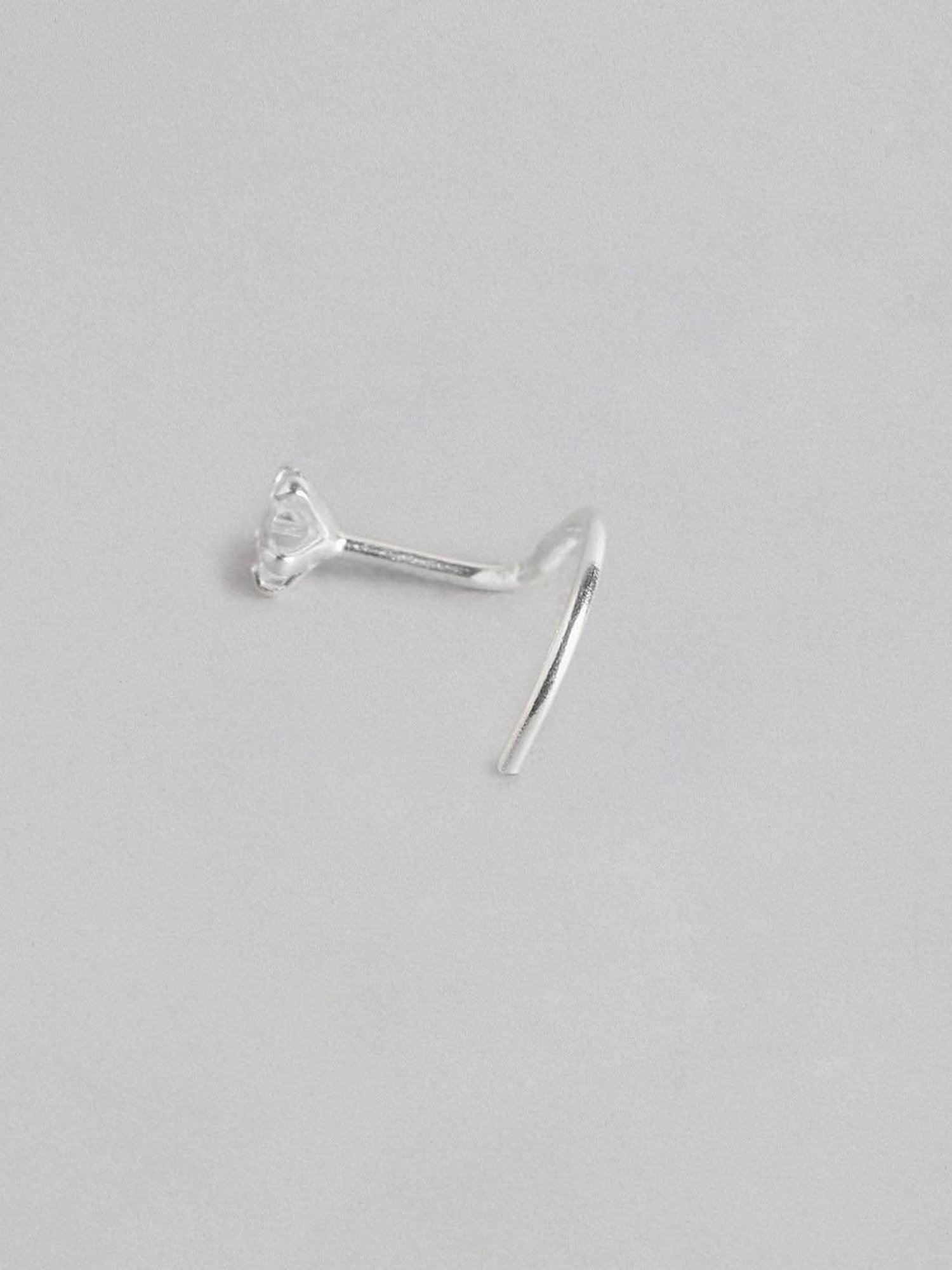 Zavya 925 Silver Minimal Nose Pin for Women - Set of 2