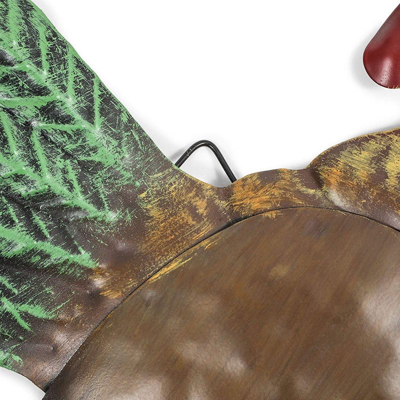 Farmlyn Creek 3 Pack French Country Metal Rooster Trio for Barn Home Wall Decor (11.5 In)