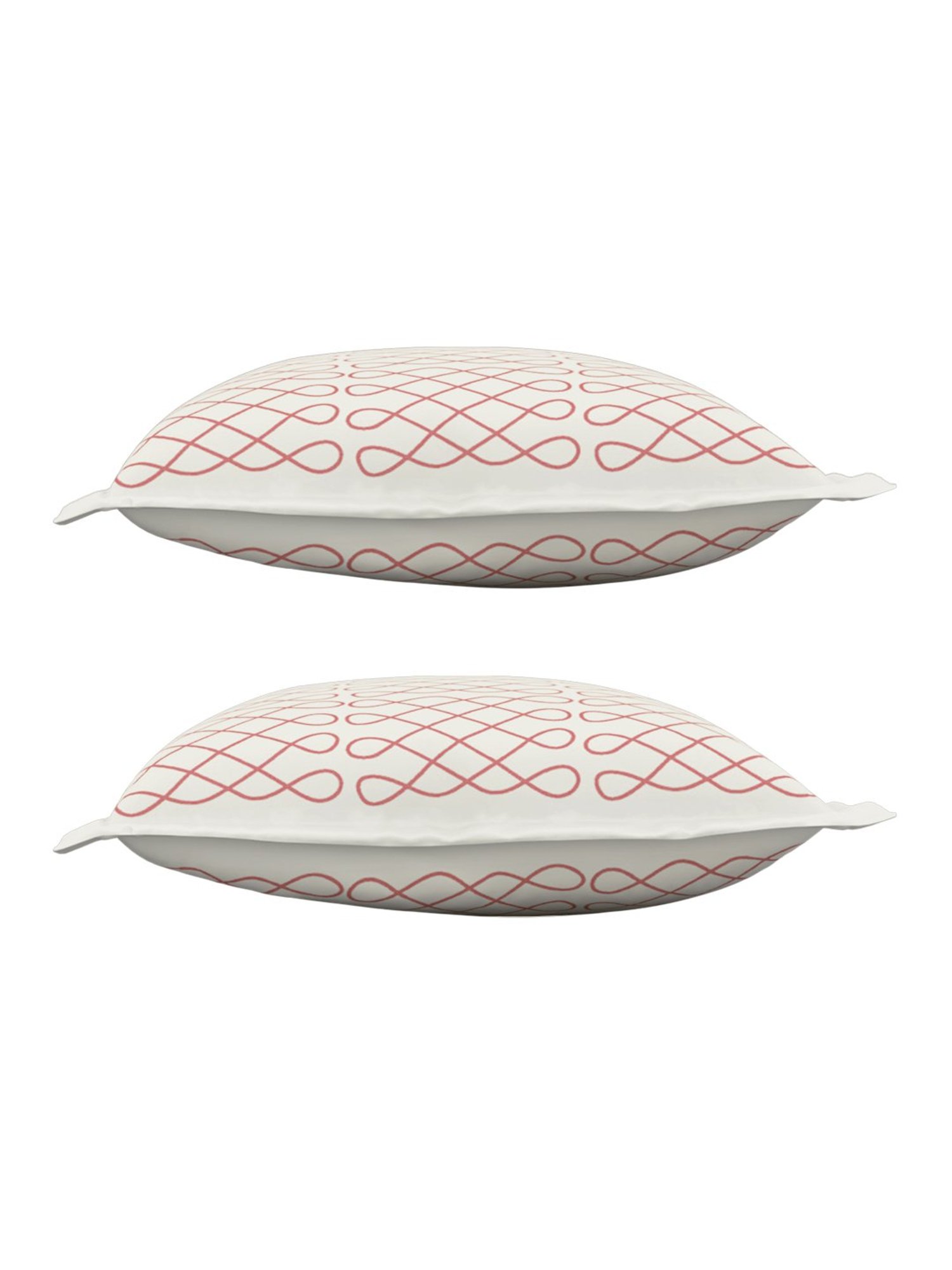Petal Home Vellore White Cotton Pillow Covers - Set of 2