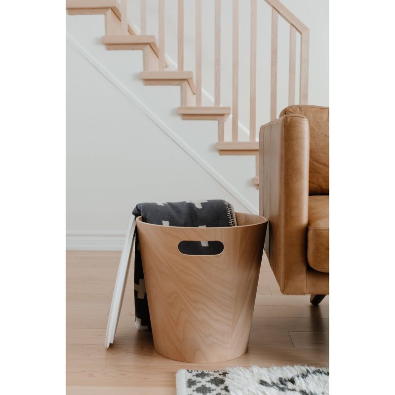 Woodrow Storage Stool Wood - Umbra
