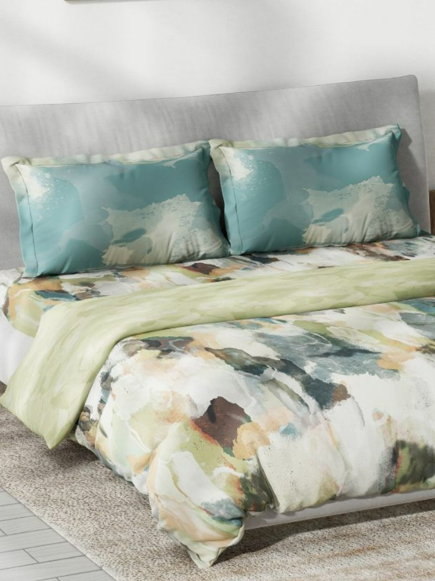 DDecor Dreamland Abstract Green 145 TC Cotton Bed Linen Set