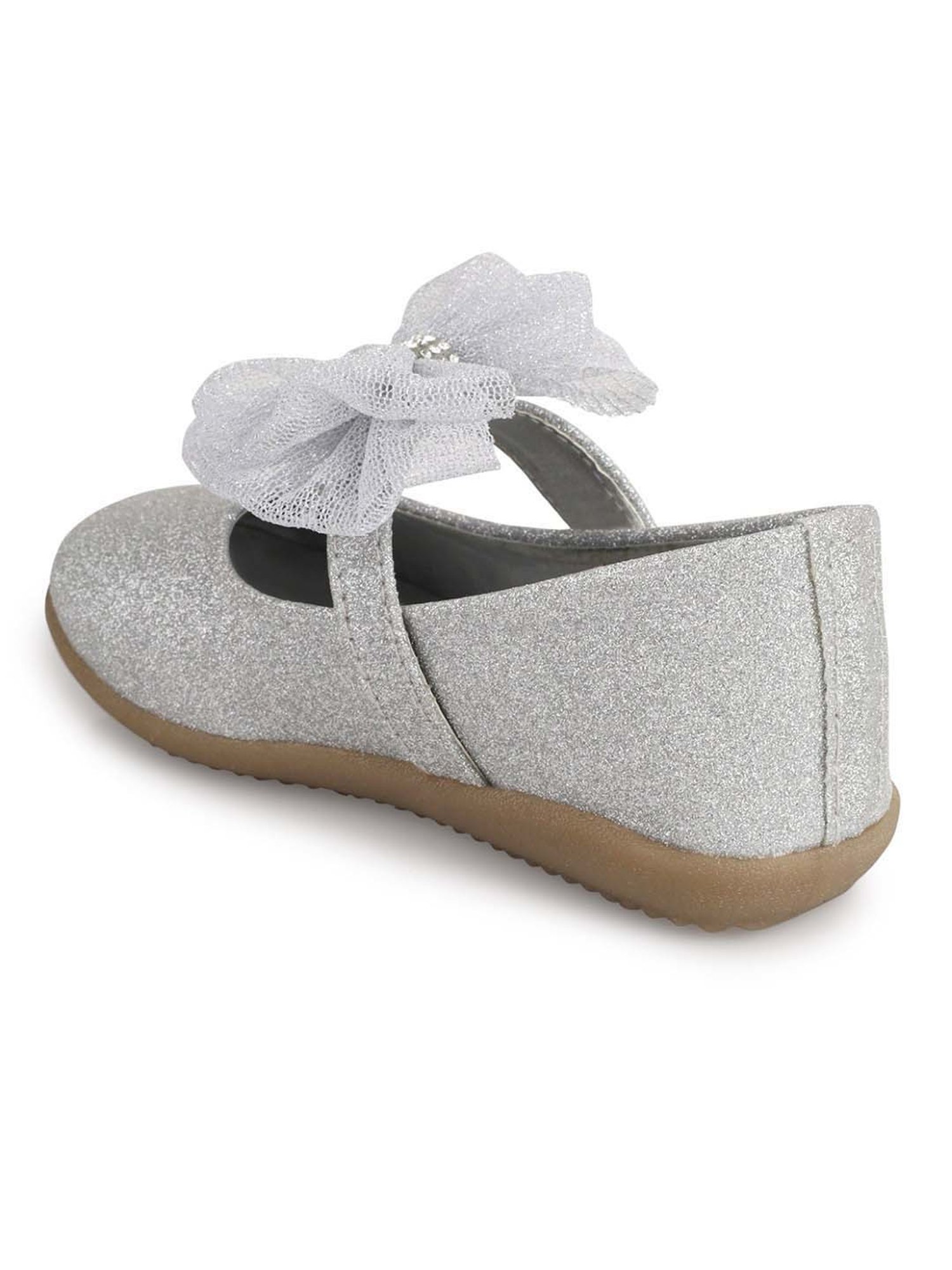 Minesole Kids Silver Mary Jane Shoes