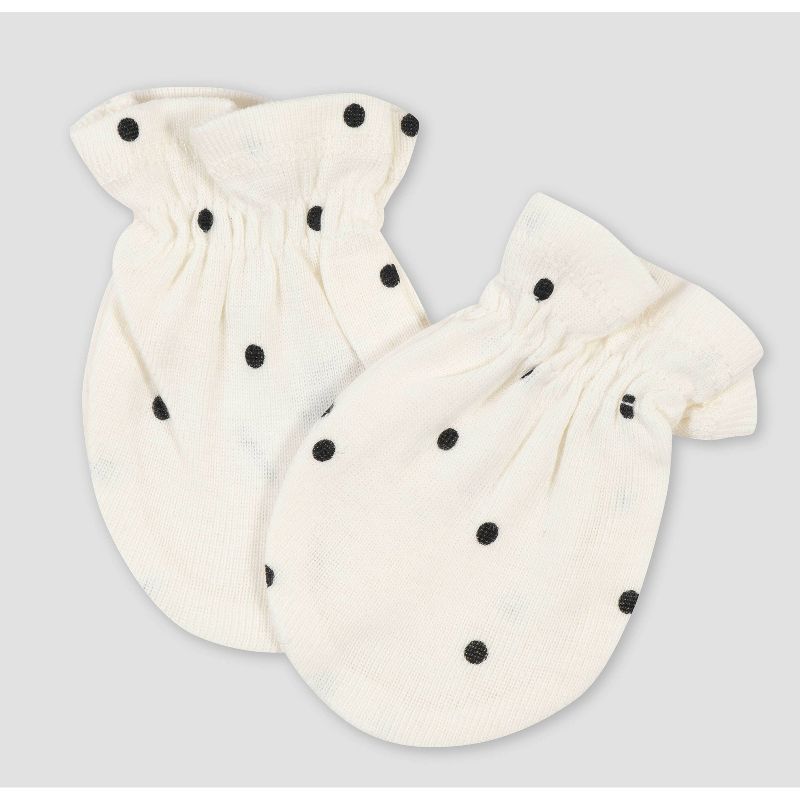 Luvable Friends Baby Cotton Scratch Mittens 4pk, Owl, One Size