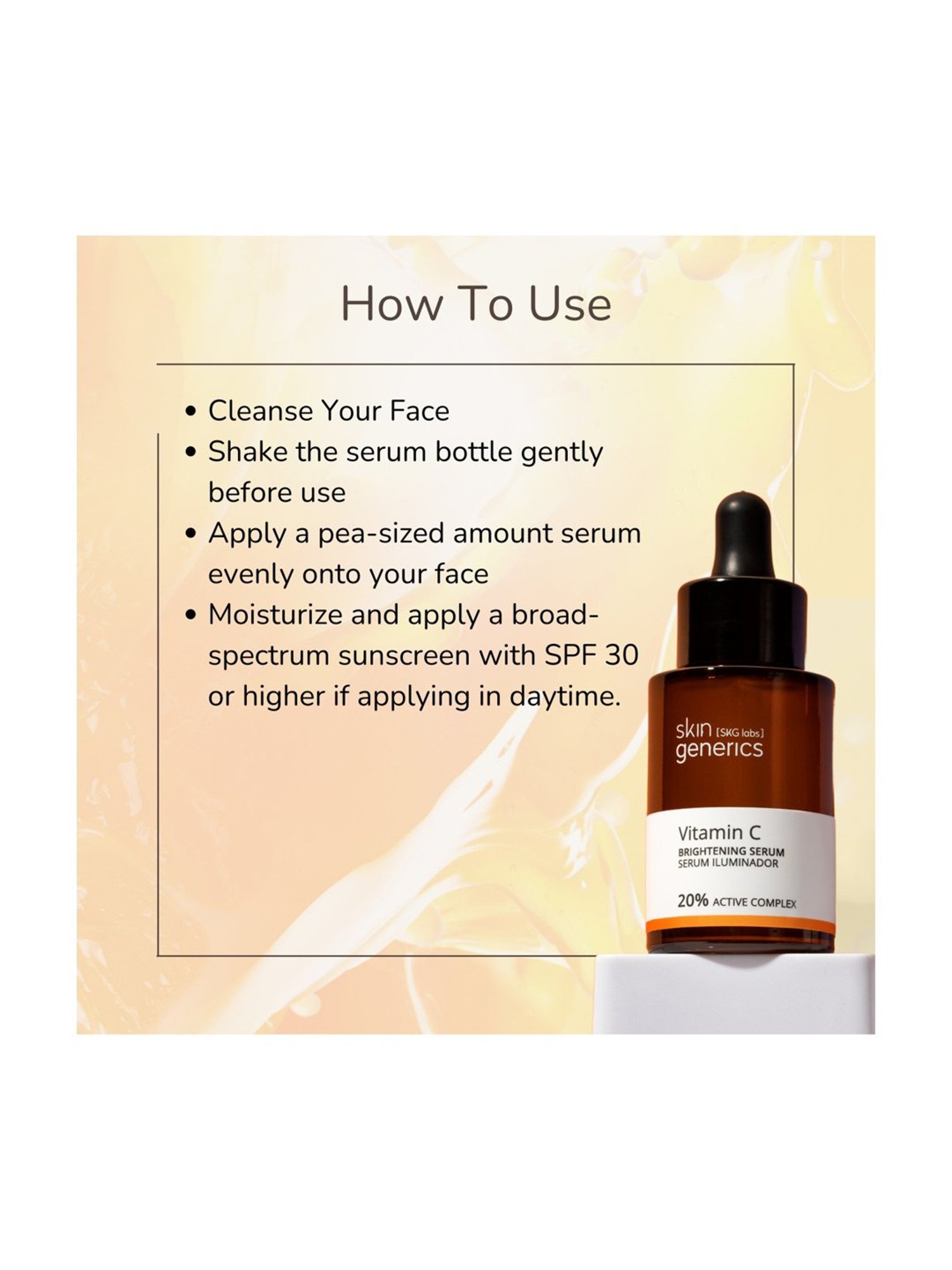 Skin Generics Vitamin C Brightening Serum - 30 ml