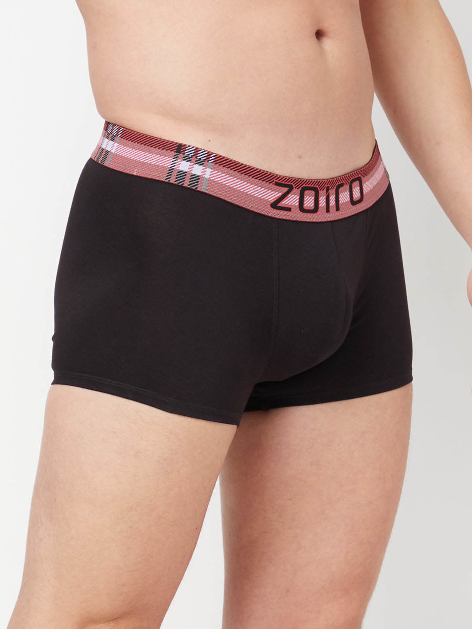 Zoiro Navy & Black Regular Fit Trunks - Pack Of 2