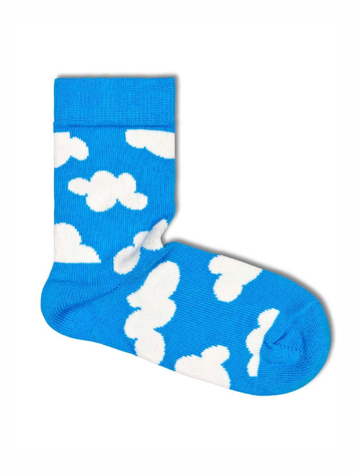 Happy Socks Kids Cloudy Blue Cotton Printed Socks (12-24M)
