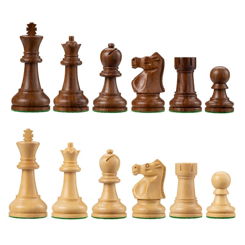 The Bobby Fischer Series Metal & Acrylic Chess Pieces - 3.5 inch king