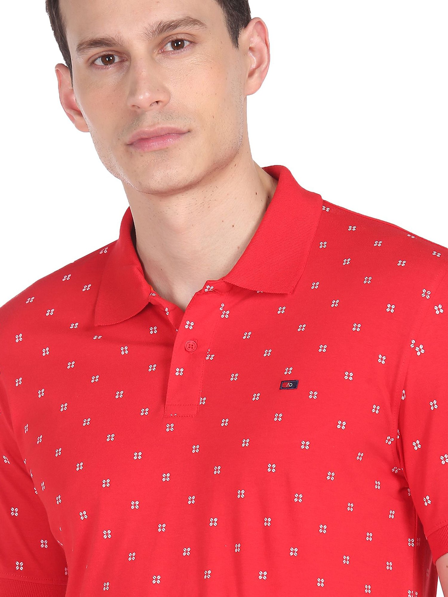 AD by Arvind Red Polo T-Shirt