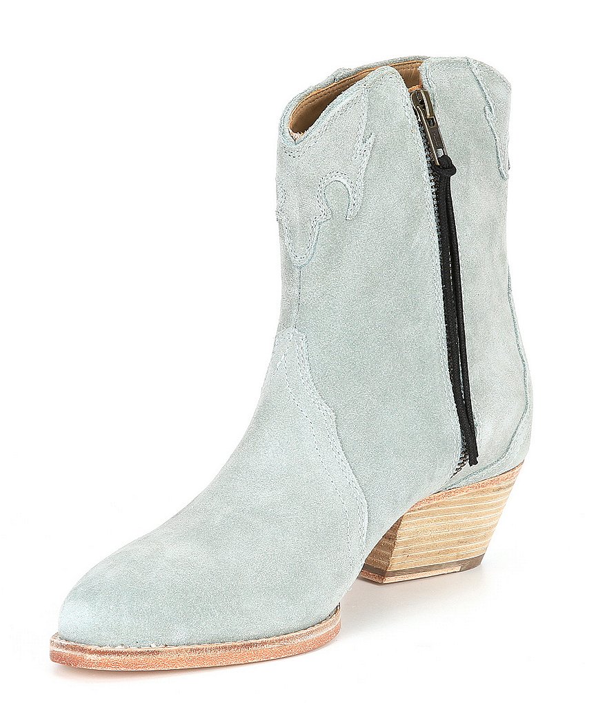 Free People New Frontier Suede Western Booties