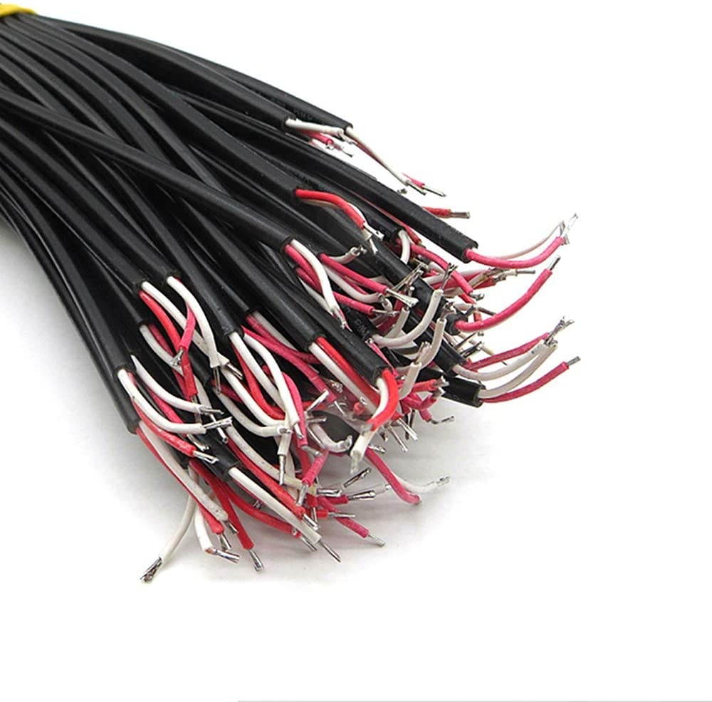 JacobsParts DC Power Jack Adapter Plug Female Pigtails 5.5mm x 2.1mm 36In / 1m for LED Strip Light, CCTV Security Camera, DVR (2-Pack)