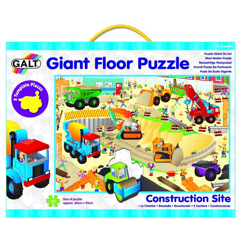 Galt Toys Construction Site Floor Puzzle - 30pc